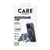 iPhone 17 Pro CARE by PanzerGlass Feature Kickstand Mobil Cover -  MagSafe Kompatibel - Transparent / Silver