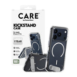 iPhone 17 Pro CARE by PanzerGlass Feature Kickstand Mobil Cover -  MagSafe Kompatibel - Transparent / Silver