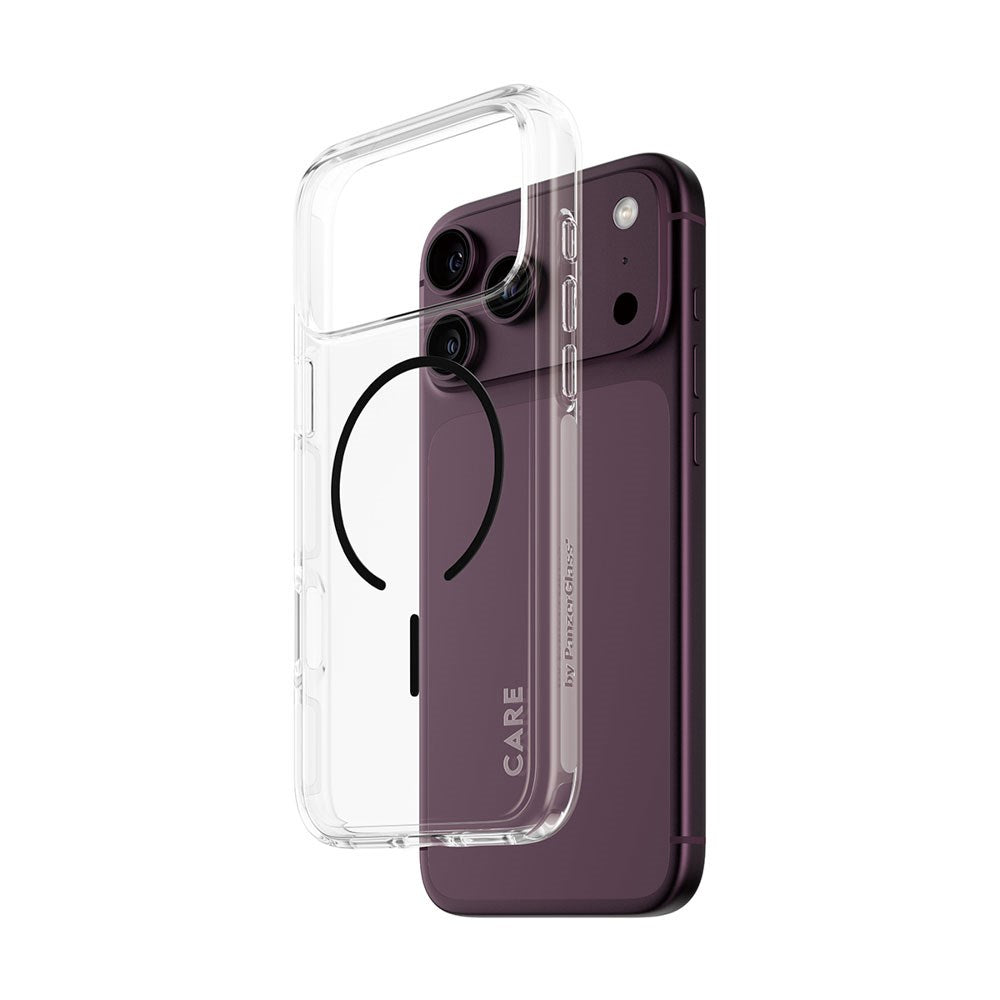 iPhone 18 Pro Max  / 17 Pro Max CARE by PanzerGlass FLAGSHIP Urban Explorer Cover - MagSafe Kompatibel - Transparent / Black