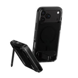 iPhone 18 Pro Max  / 17 Pro Max CARE by PanzerGlass Feature Kickstand Cover - MagSafe Kompatibel - Sort / Gennemsigtig