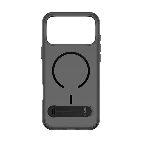 iPhone 18 Pro Max  / 17 Pro Max CARE by PanzerGlass Feature Kickstand Cover - MagSafe Kompatibel - Sort / Gennemsigtig