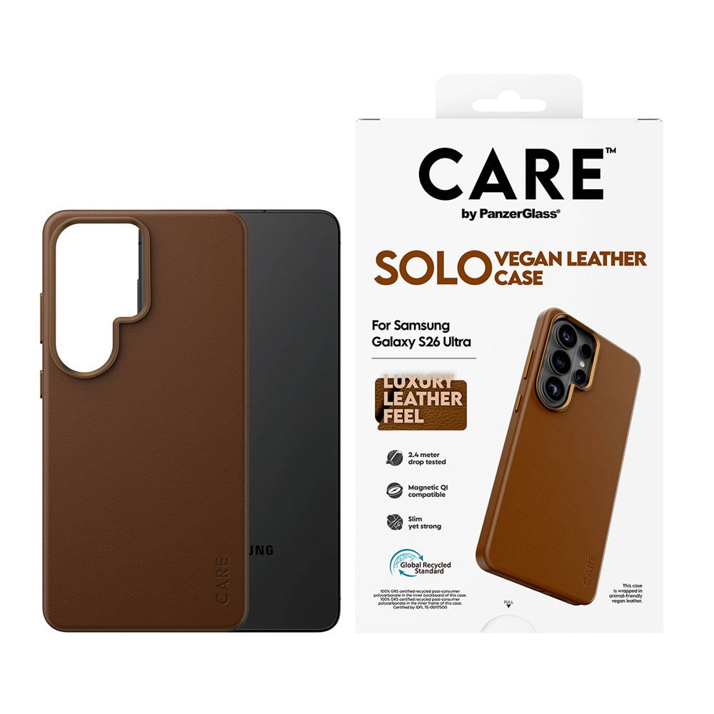 Samsung Galaxy S26 Ultra CARE by PanzerGlass SOLO Cover - Brun