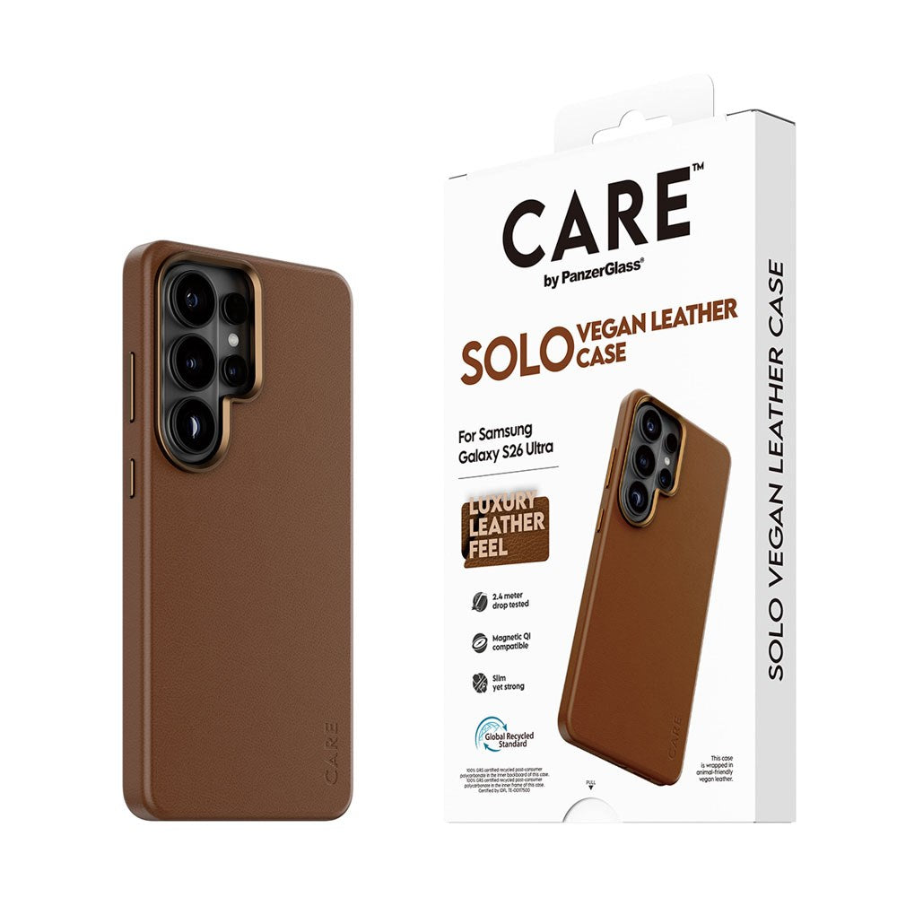 Samsung Galaxy S26 Ultra CARE by PanzerGlass SOLO Cover - Brun