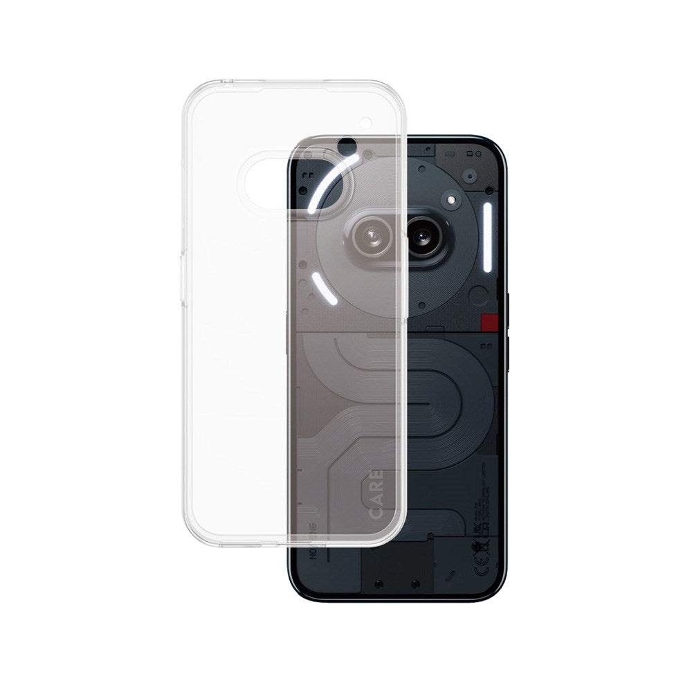 Nothing Phone (3a) - CARE by PanzerGlass Fashionable Transparent X-Ray Soft Basic Cover - Gennemsigtig