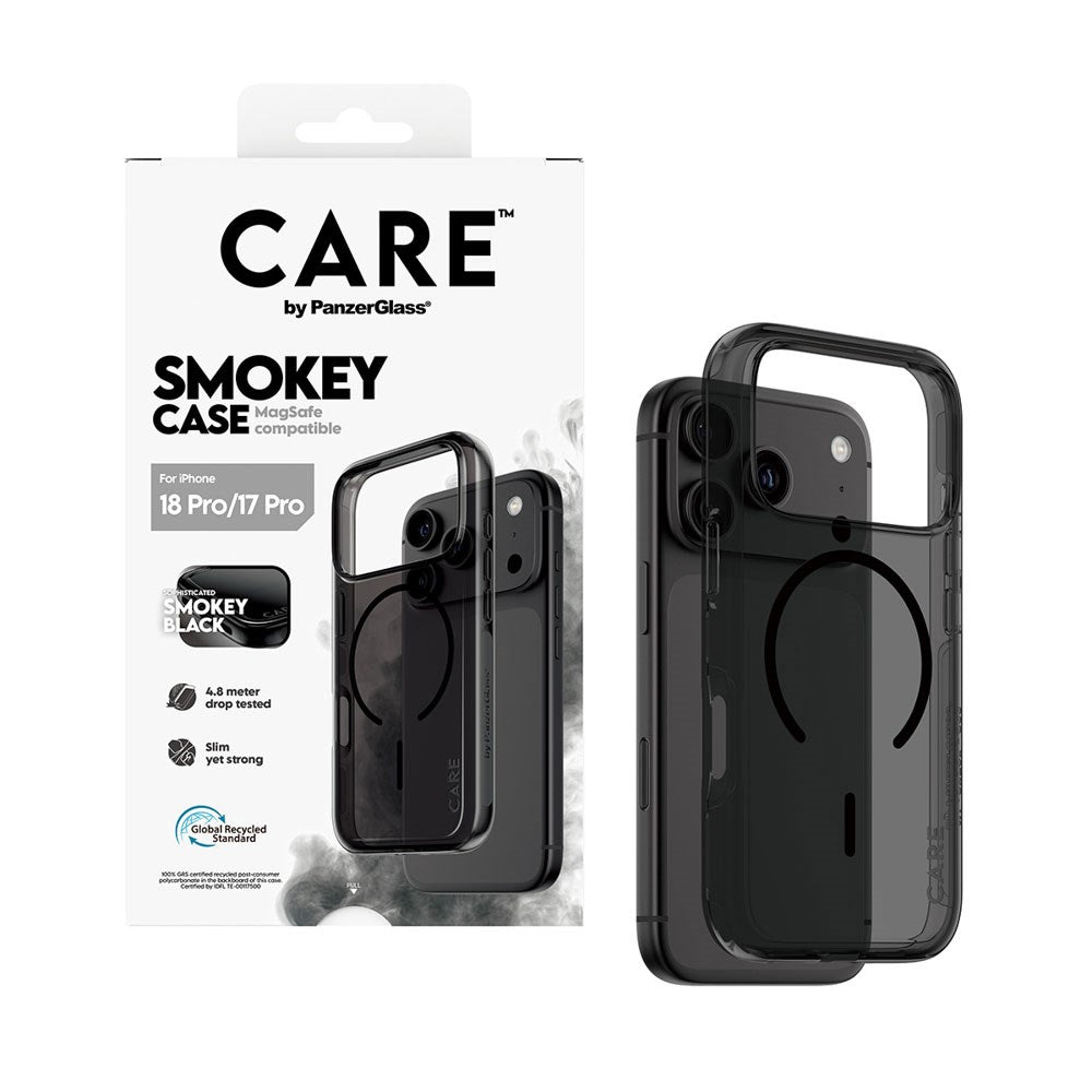 iPhone 18 Pro / 17 Pro CARE by PanzerGlass FLAGSHIP Urban Explorer Cover - MagSafe Kompatibel - Smokey Black