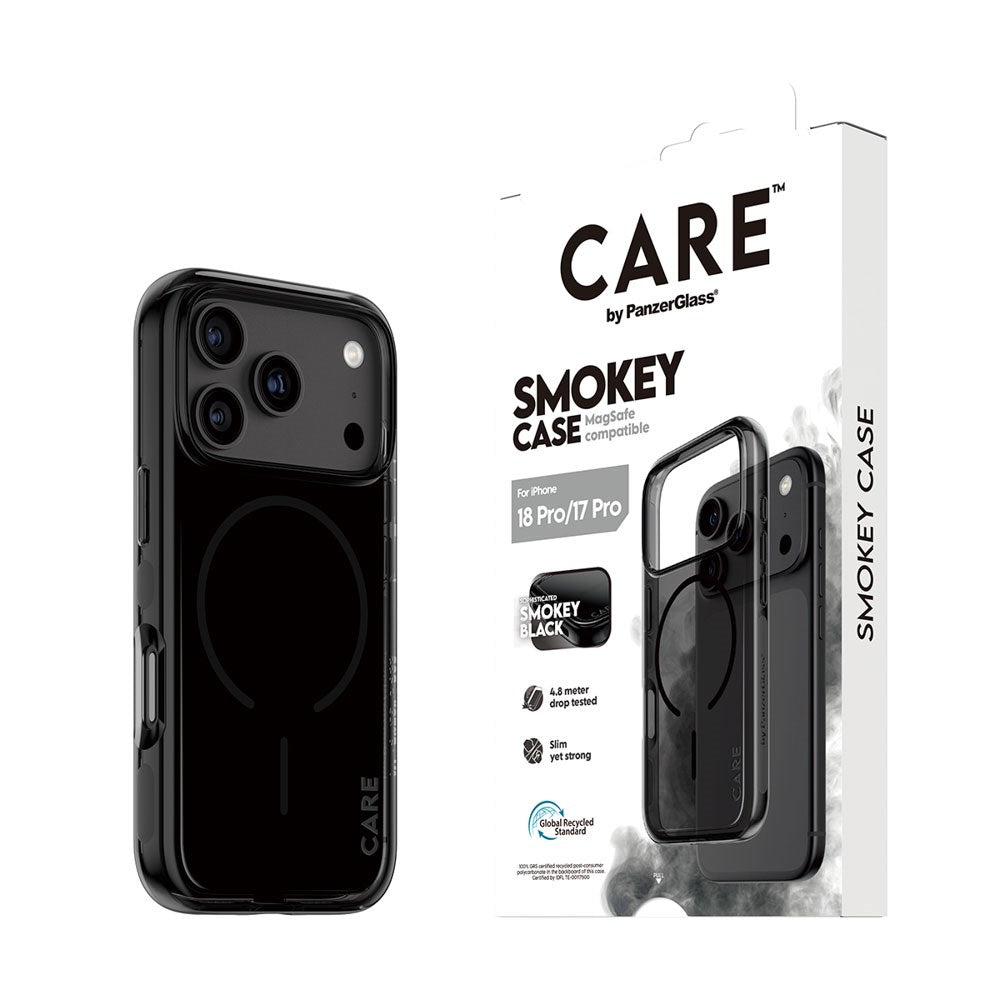 iPhone 18 Pro / 17 Pro CARE by PanzerGlass FLAGSHIP Urban Explorer Cover - MagSafe Kompatibel - Smokey Black