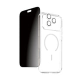 iPhone 18 Pro Max - CARE by PanzerGlass - 3-i-1 FLAGSHIP Bundle - Cover / Privacy Skærmbeskyttelse (UWF) / Kamerabeskyttelse - Gennemsigtig / Sort