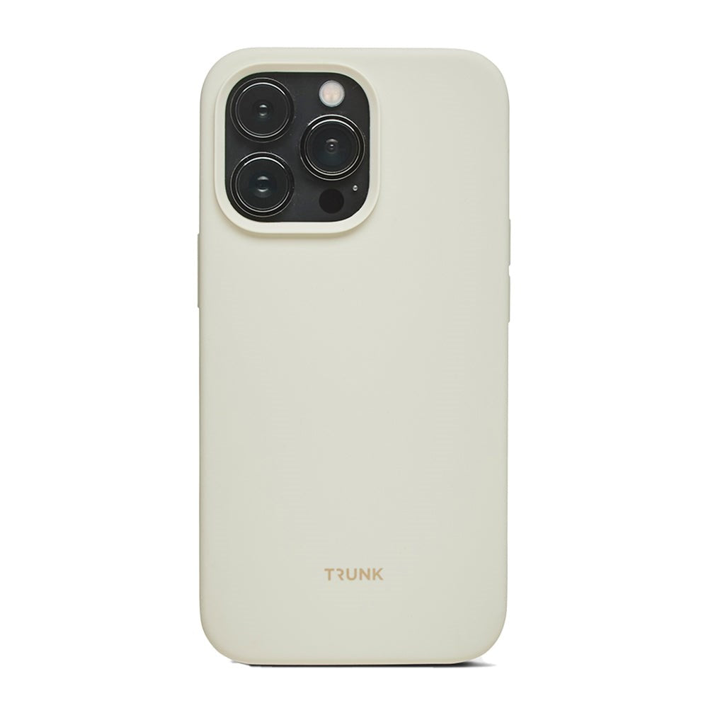 iPhone 13 Pro Trunk Silikone Bagside Cover - Creme