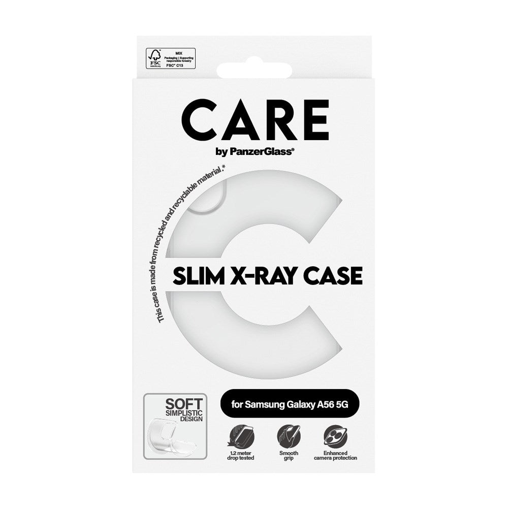 CARE by PanzerGlass Samsung Galaxy A56 (5G) FASHION X-Ray Soft Basic Bagside Cover - Transparent
