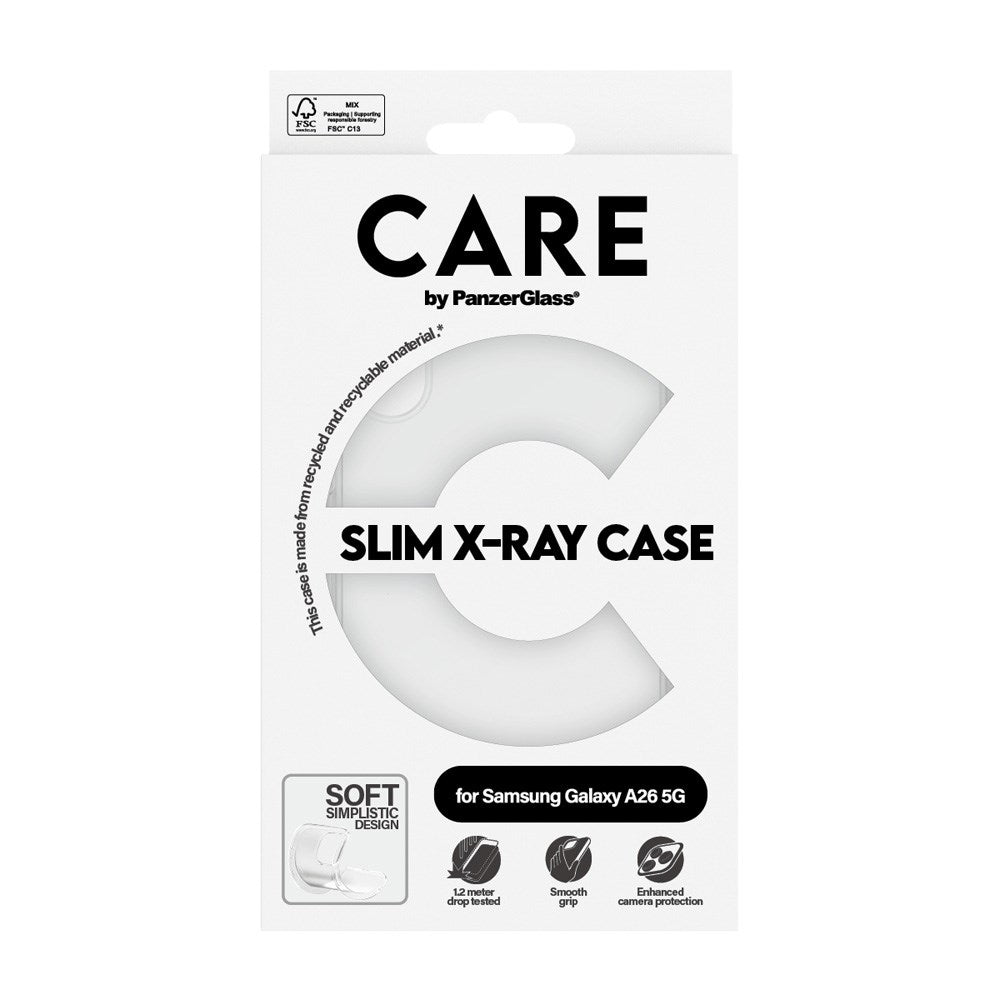 CARE by PanzerGlass Samsung Galaxy A26 (5G) FASHION X-Ray Soft Basic Bagside Cover - Transparent