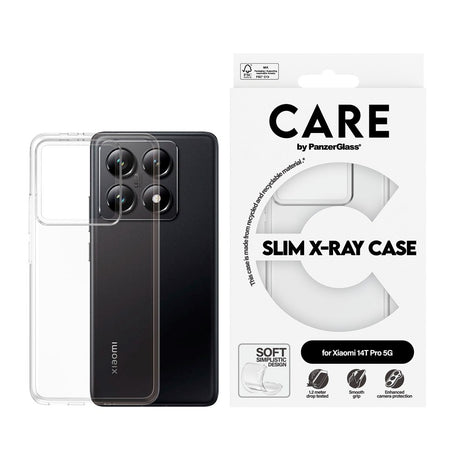 Xiaomi 14T Pro - CARE by PanzerGlass FASHION X-Ray Soft Basic Cover - Gennemsigtig