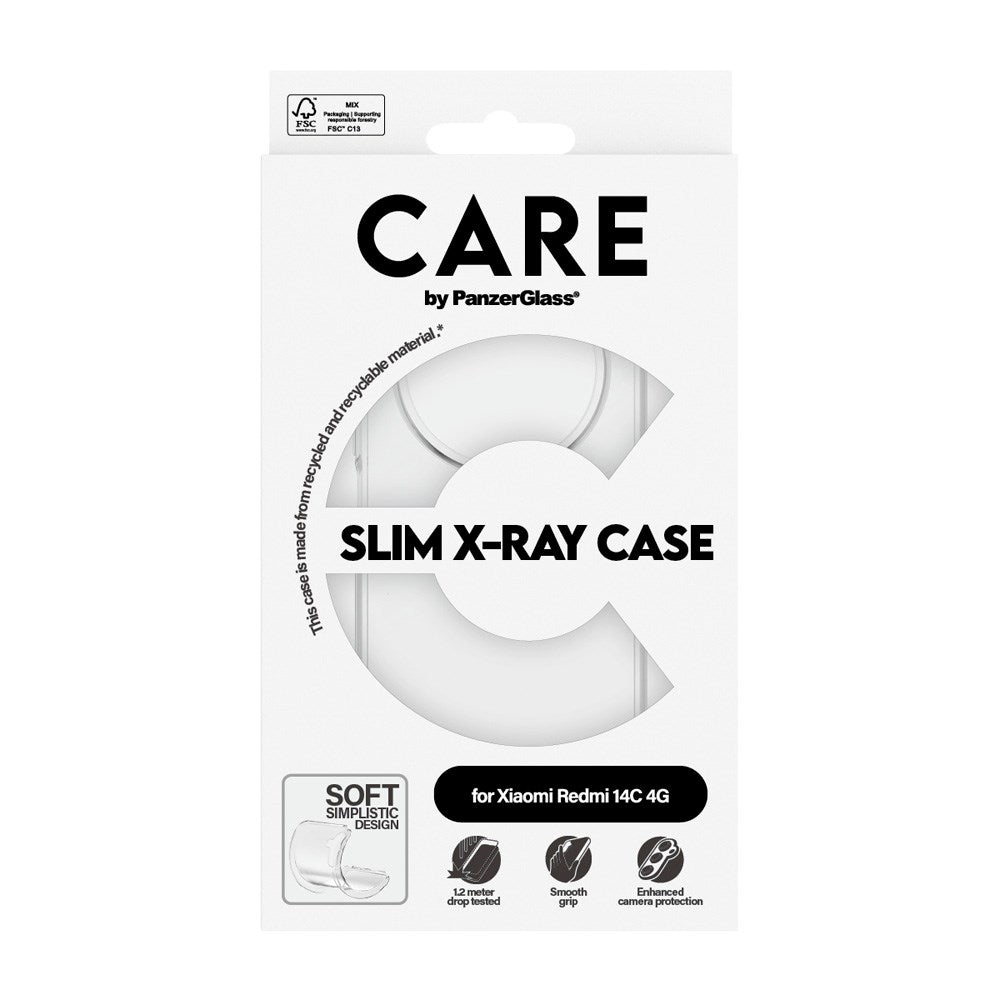Xiaomi Redmi 14C - CARE by PanzerGlass FASHION X-Ray Soft Basic Cover - Gennemsigtig