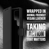 CARE by PanzerGlass Samsung Galaxy S25 Ultra Feature Tango 2-in-1 Flip Cover m. Pung - Qi Kompatibel - Sort