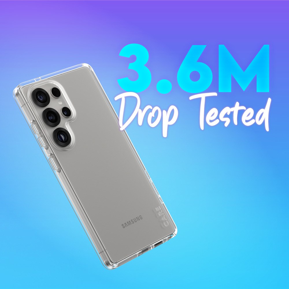 CARE by PanzerGlass Samsung Galaxy S25 Ultra FLAGSHIP Urban Combat Cover - Gennemsigtig