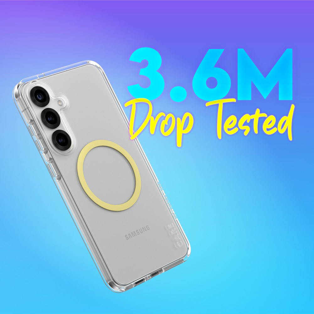 CARE by PanzerGlass Samsung Galaxy S25+ (Plus) FLAGSHIP Urban Combat Cover - Qi Kompatibel - Gennemsigtig / Chardonnay