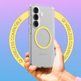 CARE by PanzerGlass Samsung Galaxy S25 FLAGSHIP Urban Combat Cover - Qi Kompatibel - Gennemsigtig / Chardonnay