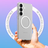 CARE by PanzerGlass Samsung Galaxy S25+ (Plus) FLAGSHIP Urban Combat Cover - Qi Kompatibel - Gennemsigtig / White