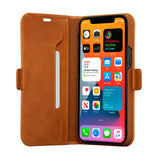 iPhone 12 Pro Max - dbramante1928 Copenhagen Slim Ægte Læder Flip Cover m. Pung - Tan