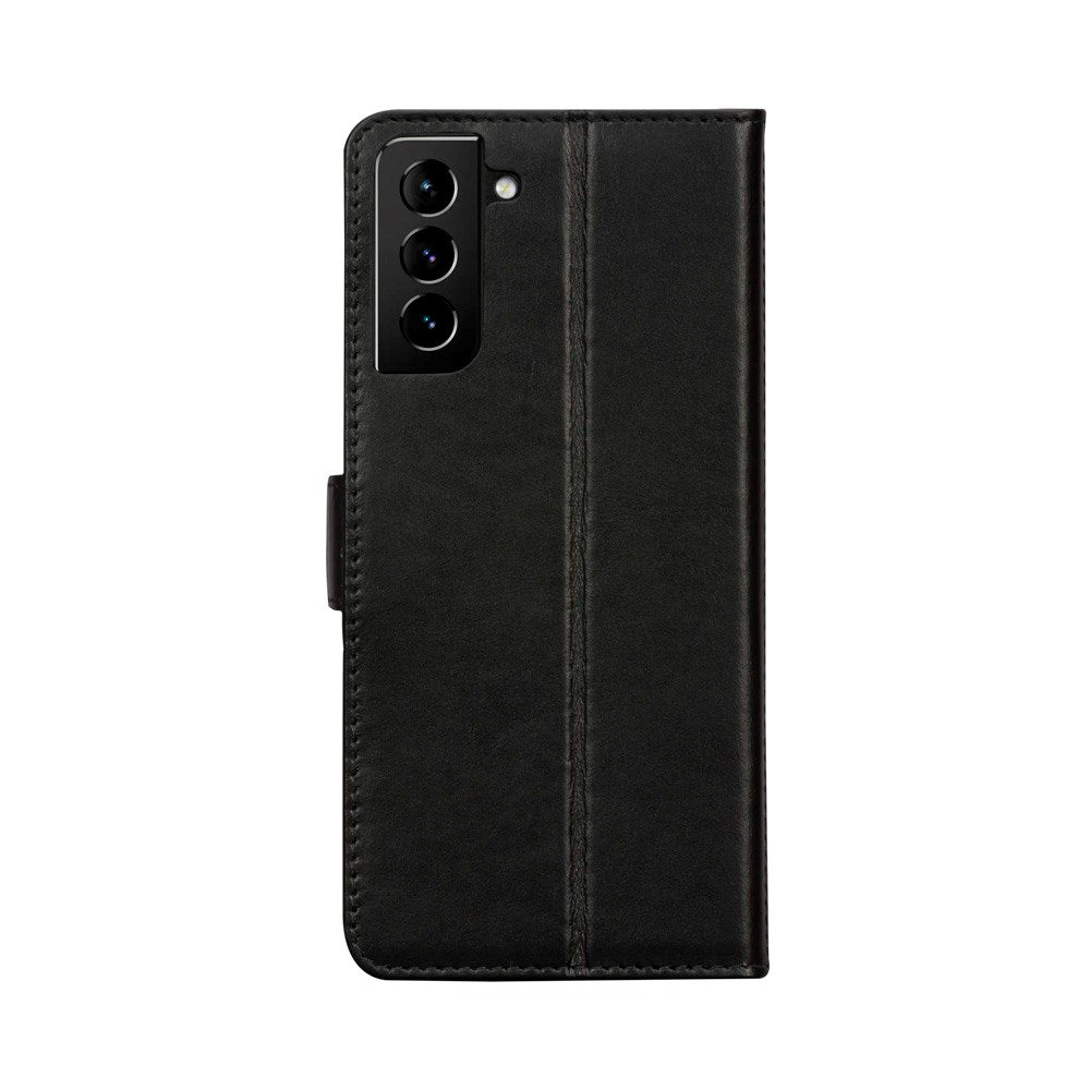 Samsung Galaxy S21 - dbramante1928 Copenhagen Slim Ægte Læder Flip Cover m. Pung - Black