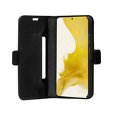 Samsung Galaxy S22 - dbramante1928 Copenhagen Slim Ægte Læder Flip Cover m. Pung - Black