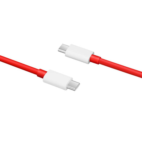 Original OnePlus USB-C til USB-C 12A Data- og Opladerkabel 150W 1m - Rød