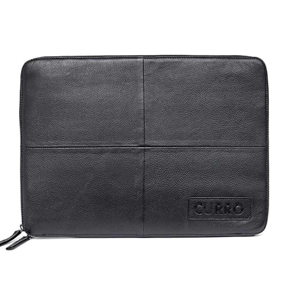 CURRO Real Leather Sleeve 14-15'' (35.5 x 25.5 cm) - Black