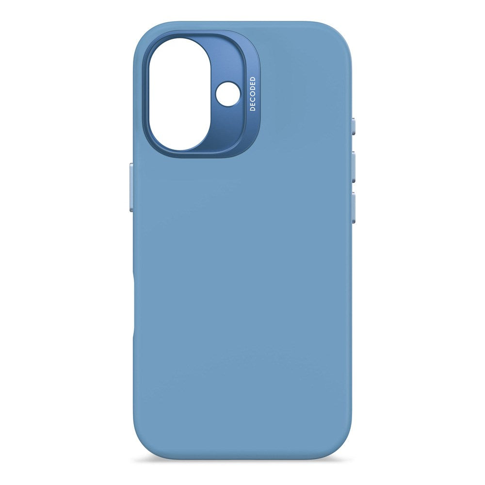 Decoded iPhone 16 AntiMicrobial Silikone Bagside Cover - MagSafe Kompatibel - Air Blue