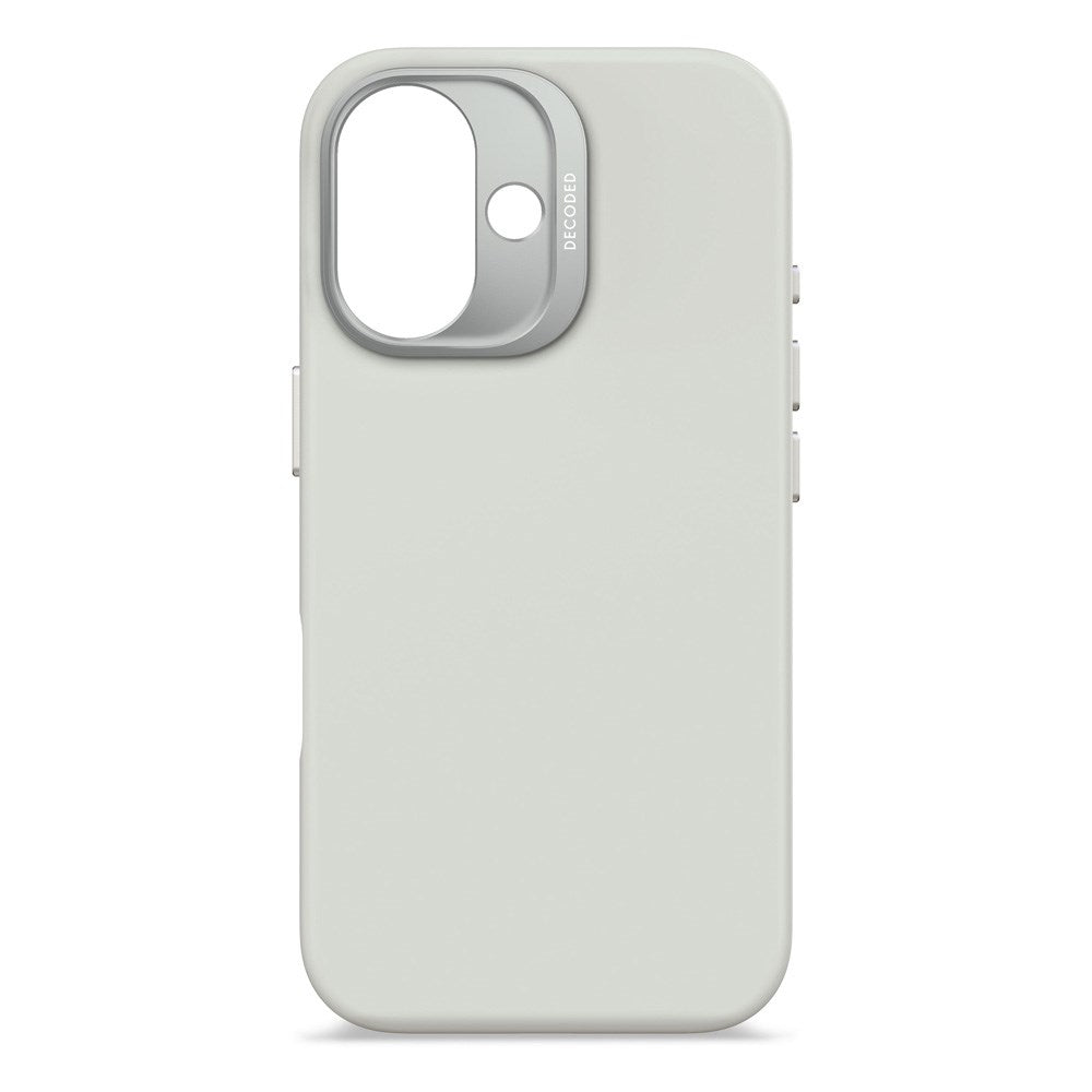 Decoded iPhone 16 AntiMicrobial Silikone Bagside Cover - MagSafe Kompatibel - Stone Grey