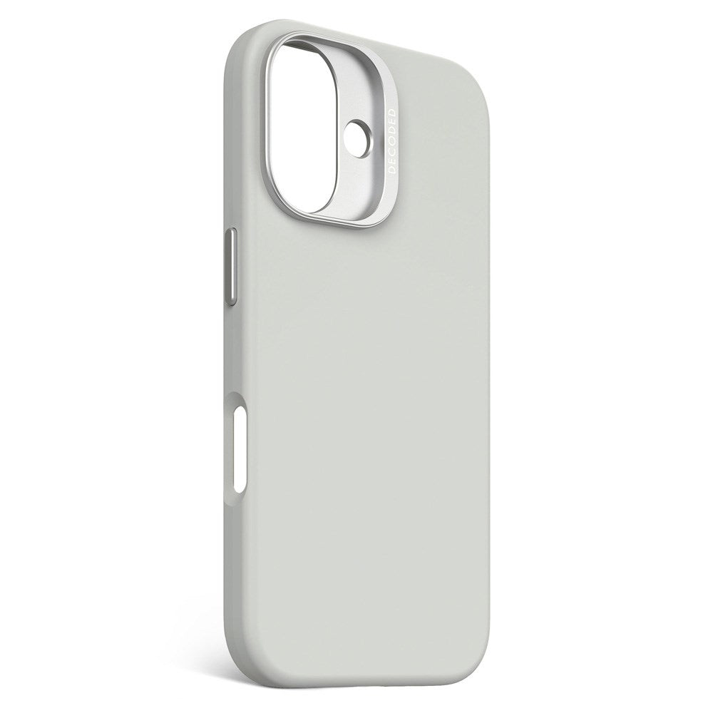 Decoded iPhone 16 AntiMicrobial Silikone Bagside Cover - MagSafe Kompatibel - Stone Grey