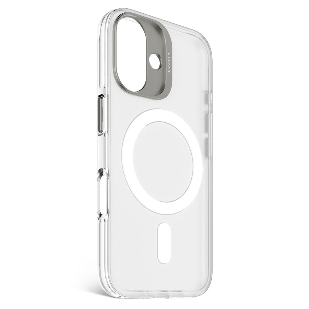 Decoded iPhone 16 Clear Bagside Cover - 100% Genbrugsplast - MagSafe Kompatibel - Gennemsigtig