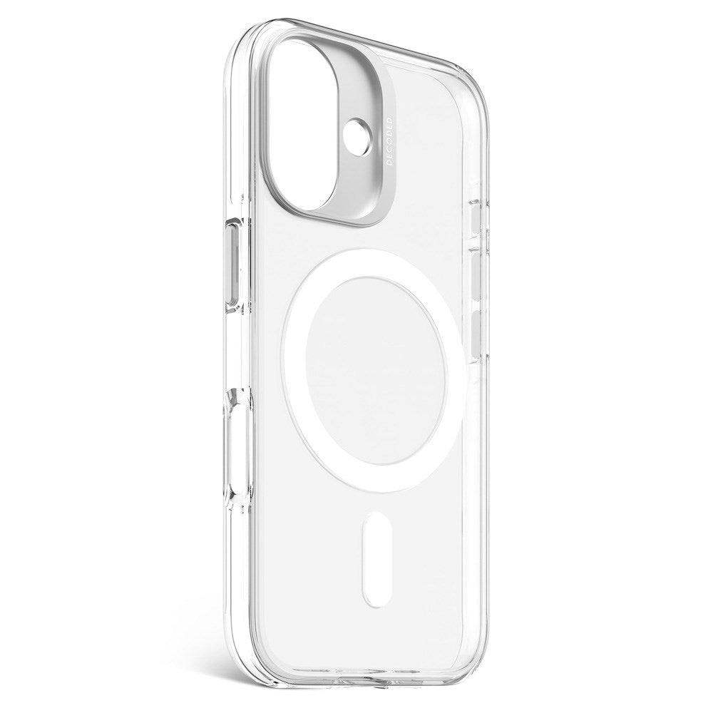 Decoded iPhone 16 Clear Bagside Cover - 100% Genbrugsplast - MagSafe Kompatibel - Gennemsigtig