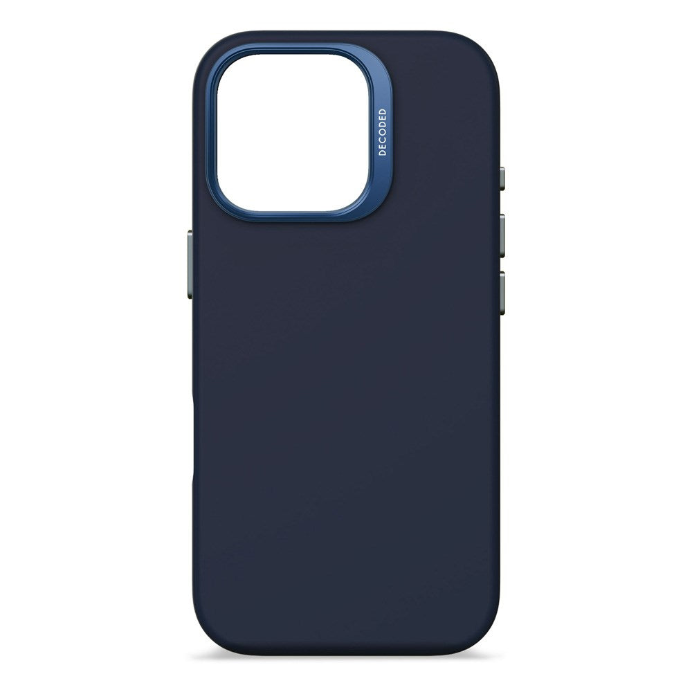 Decoded iPhone 16 Pro AntiMicrobial Silikone Bagside Cover - MagSafe Kompatibel - Blue Print