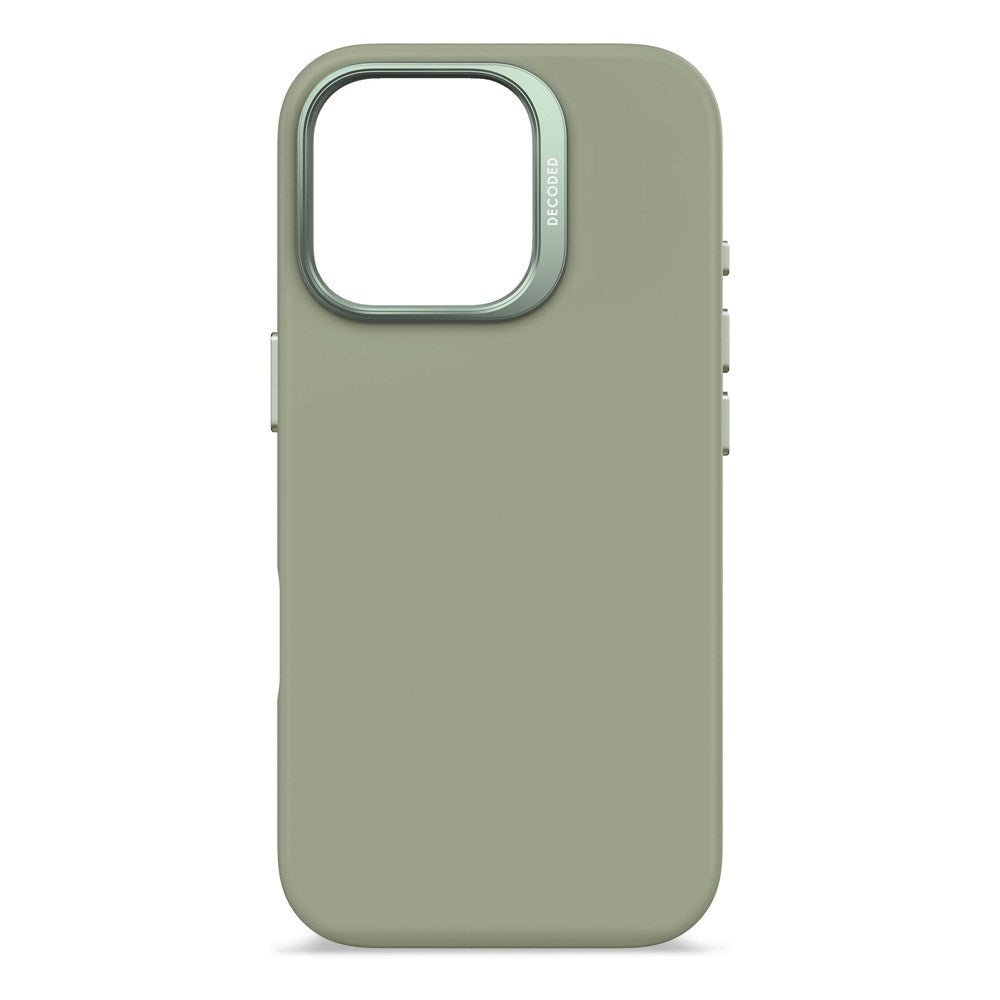 Decoded iPhone 16 Pro AntiMicrobial Silikone Bagside Cover - MagSafe Kompatibel - Jade Green