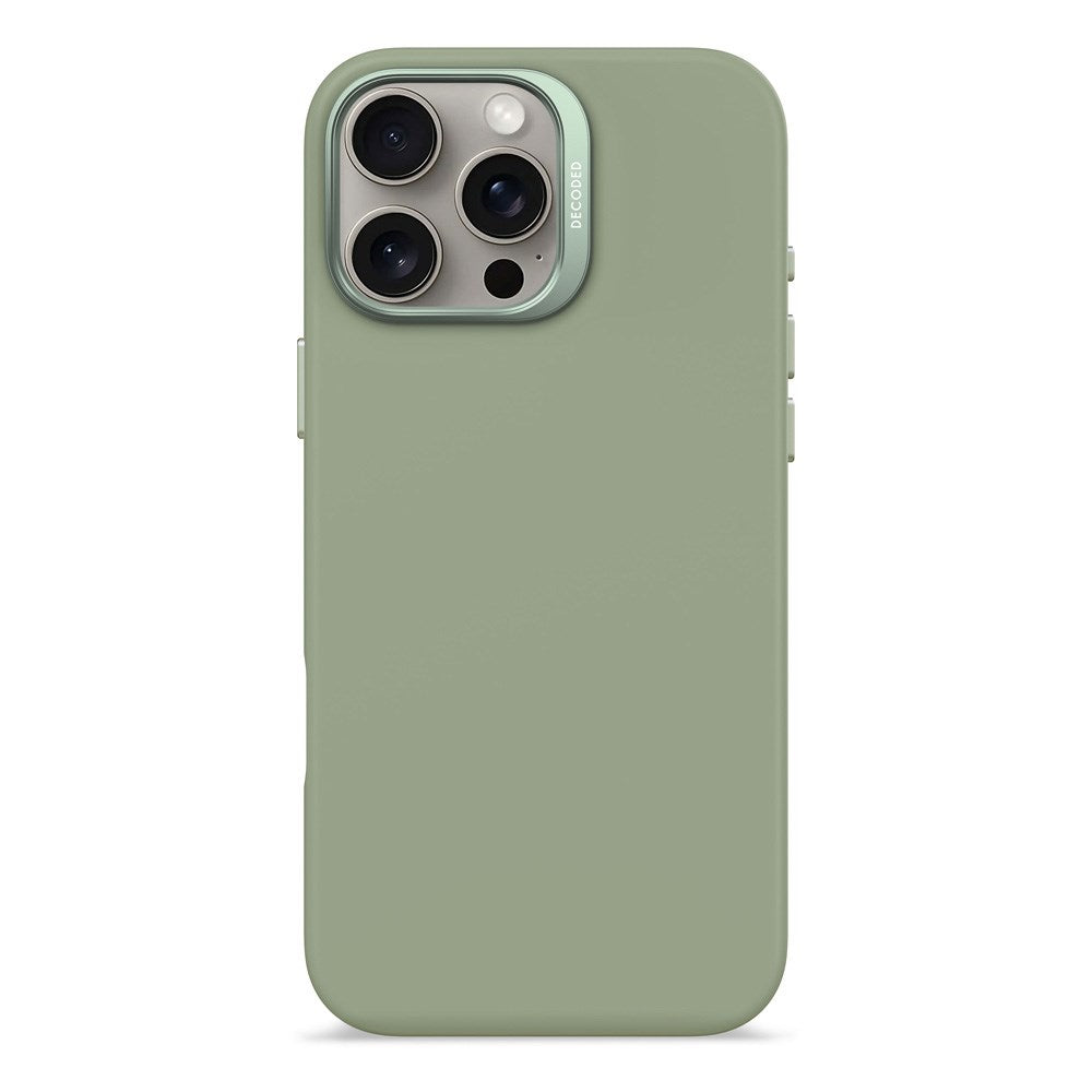 Decoded iPhone 16 Pro Max AntiMicrobial Silikone Bagside Cover - MagSafe Kompatibel - Jade Green