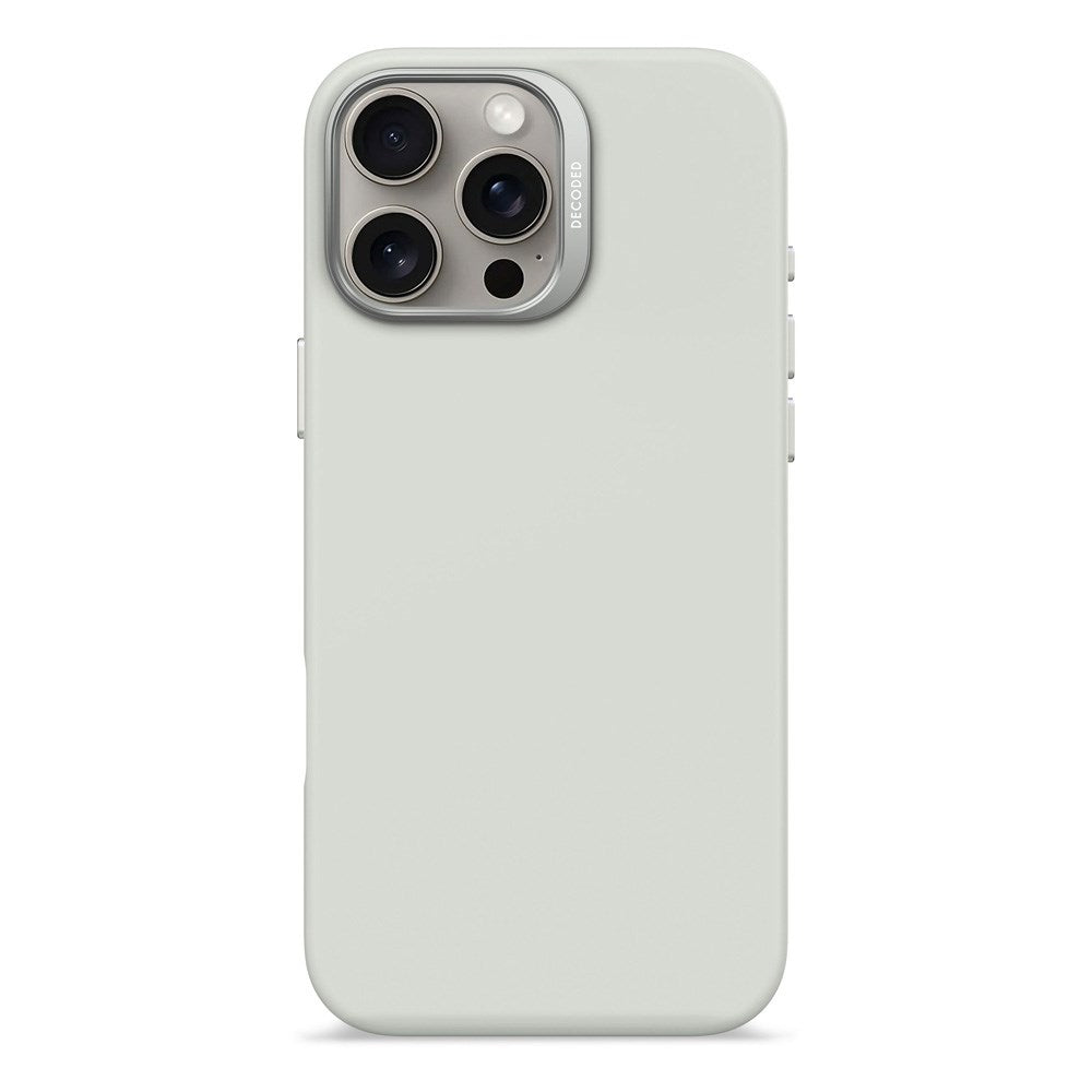 Decoded iPhone 16 Pro Max AntiMicrobial Silikone Bagside Cover - MagSafe Kompatibel - Stone Grey