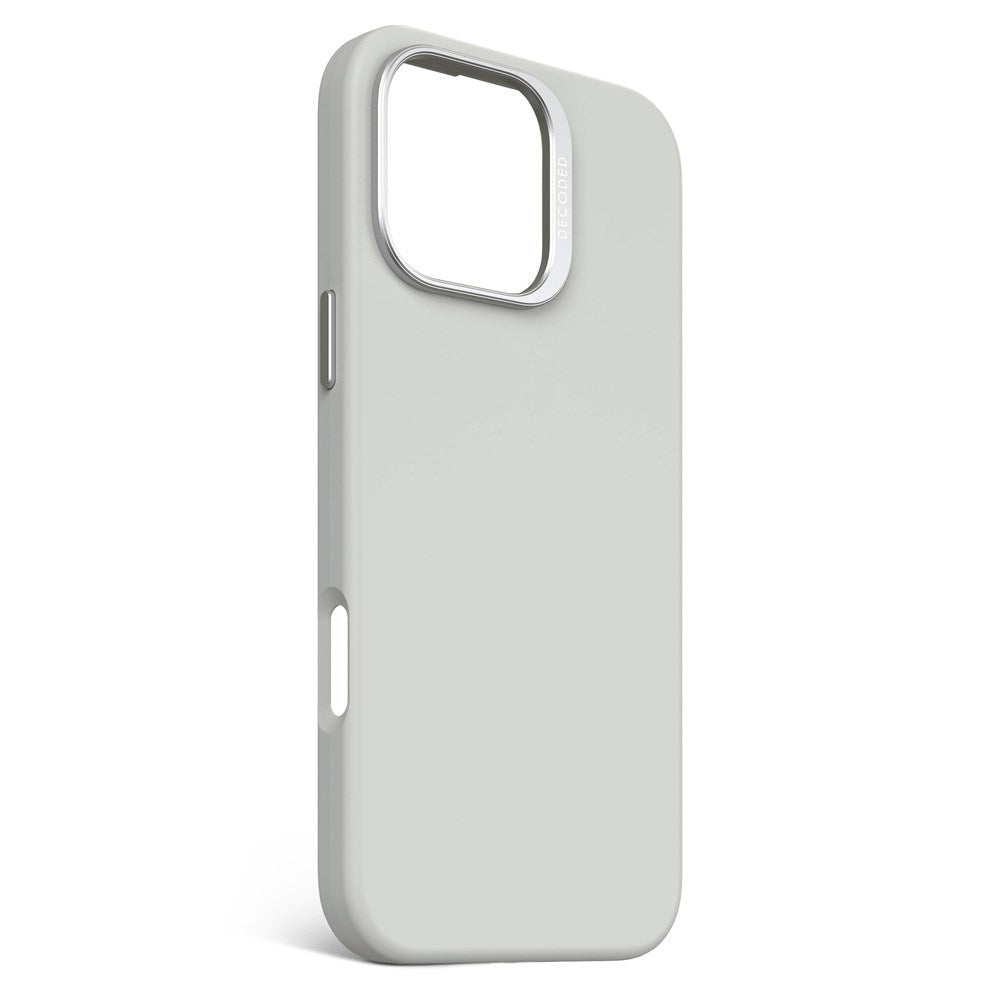 Decoded iPhone 16 Pro Max AntiMicrobial Silikone Bagside Cover - MagSafe Kompatibel - Stone Grey