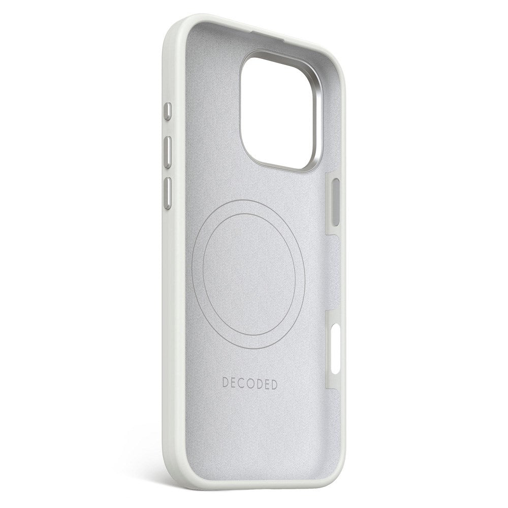 Decoded iPhone 16 Pro Max AntiMicrobial Silikone Bagside Cover - MagSafe Kompatibel - Stone Grey