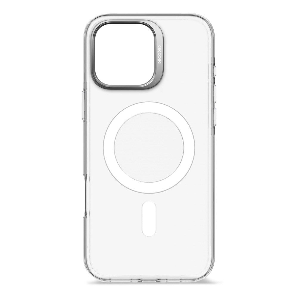 Decoded iPhone 16 Pro Max Clear Bagside Cover - 100% Genbrugsplast - MagSafe Kompatibel - Gennemsigtig