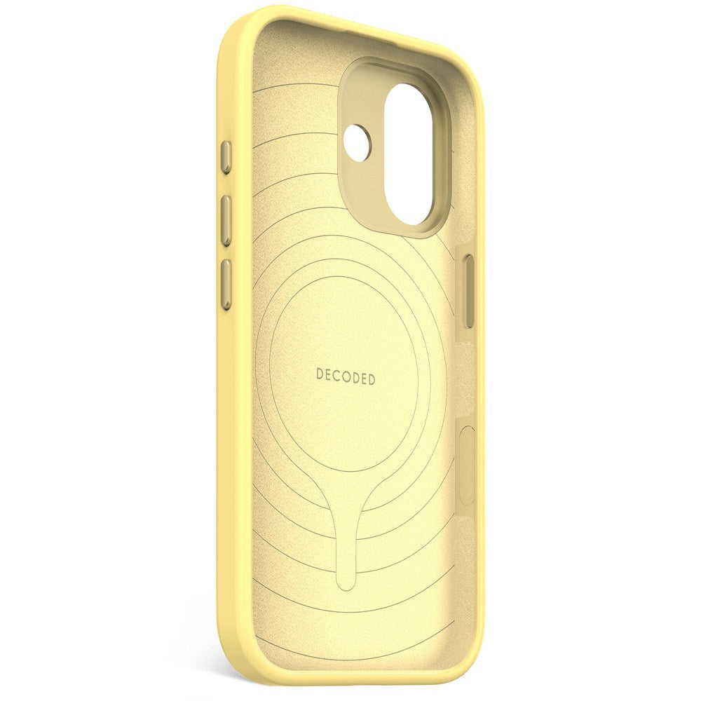 iPhone 17 - Decoded Silikone Cover - MagSafe Kompatibel - Yuma Yellow