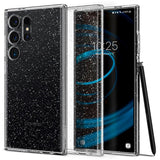 Spigen Samsung Galaxy S24 Ultra Liquid Crystal Glitter Bagside Cover - Gennemsigtig