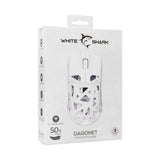 White Shark DAGONET Trådløs 6D / 24000 DPI Gaming Mus - Hvid