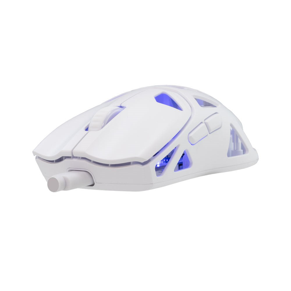 White Shark DAGONET Trådløs 6D / 24000 DPI Gaming Mus - Hvid