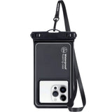 Mobile Origin Universal Waterproof Case Etui - Sort / Gennemsigtig (Maks. Mobil: 6,5")