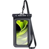 Mobile Origin Universal Waterproof Case Etui - Sort / Gennemsigtig (Maks. Mobil: 6,8")