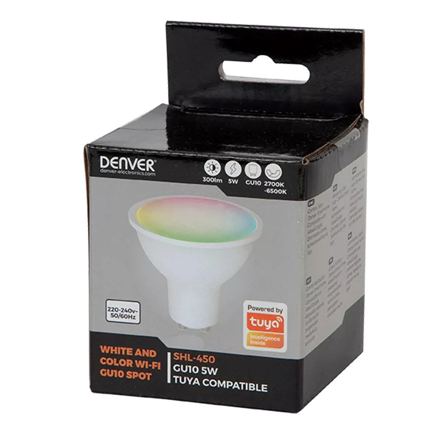 Denver LED Smartpære SHL-450 GU10 5W - Hvid