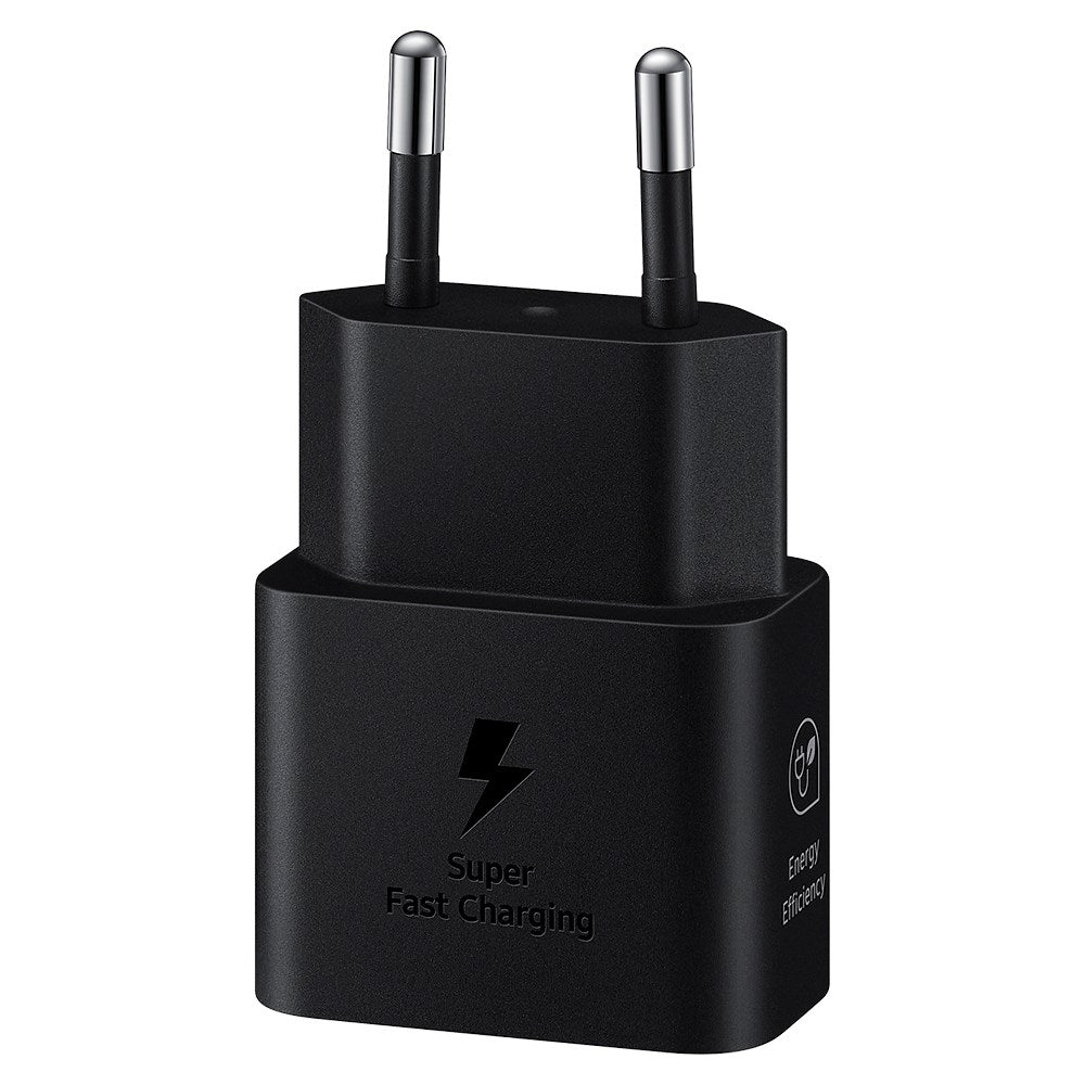 Original Samsung Super Fast Charge 25W GaN USB-C Power Adapter - Sort