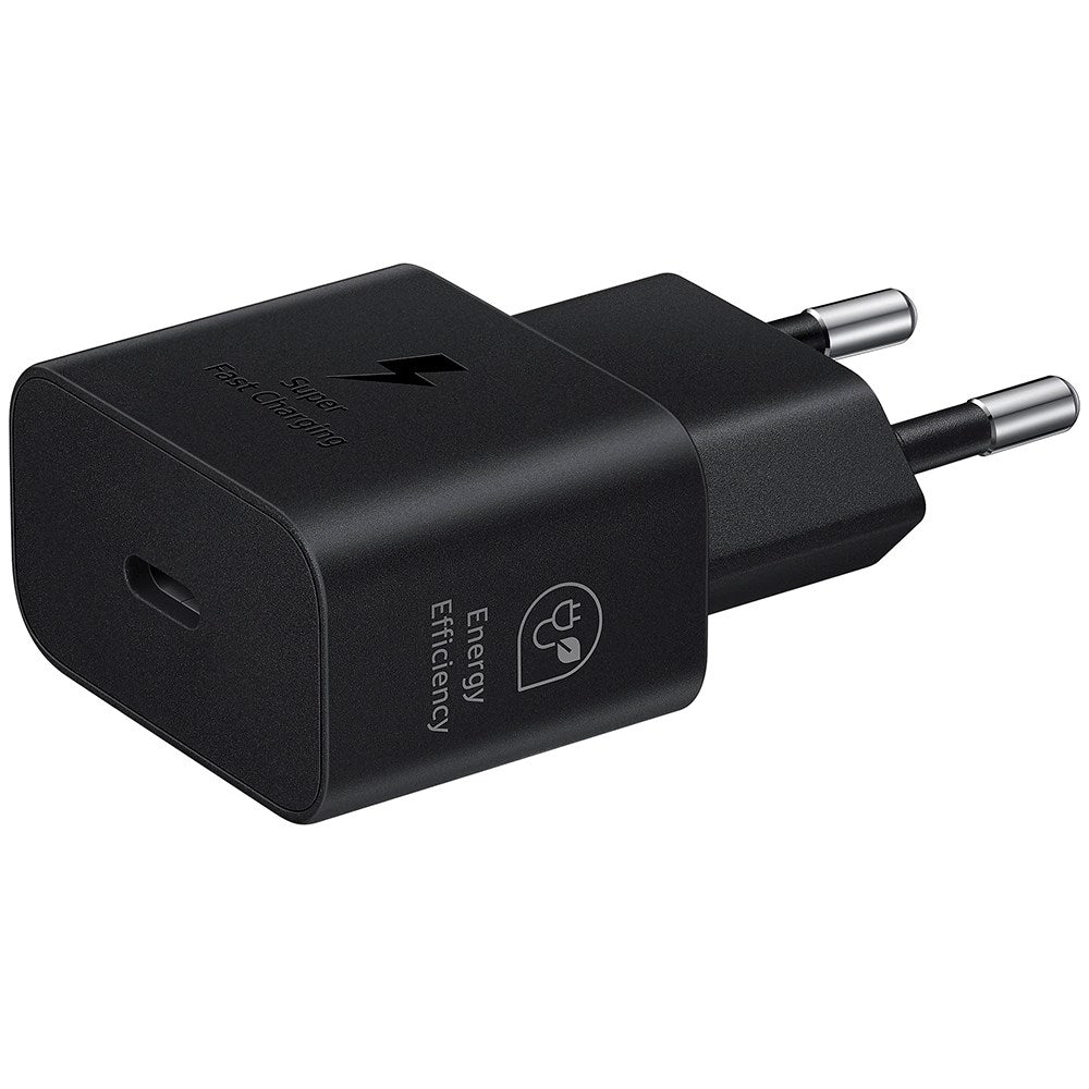 Original Samsung Super Fast Charge 25W GaN USB-C Power Adapter - Sort