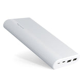 Epico Powerbank Multiport m. 2 x USB-A og 1 x USB-C - 20.100 mAh - Hvid