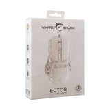 White Shark ECTOR 7D / 12400 DPI Gaming Mus - Hvid