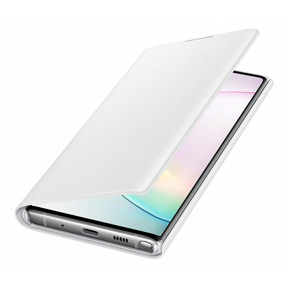 Original Samsung Galaxy Note10 LED View Cover m. Pung - EF-NN970PWEGWW - Hvid